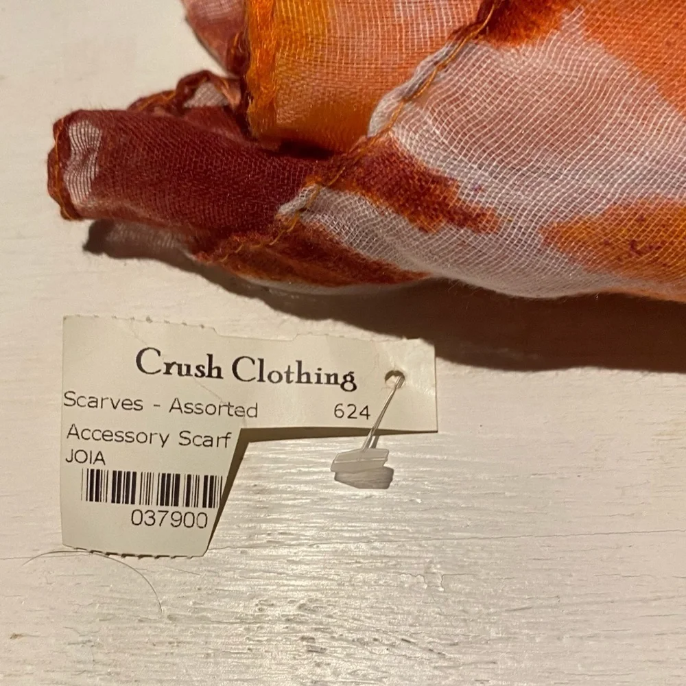 Crush Clothing Scarf Orange